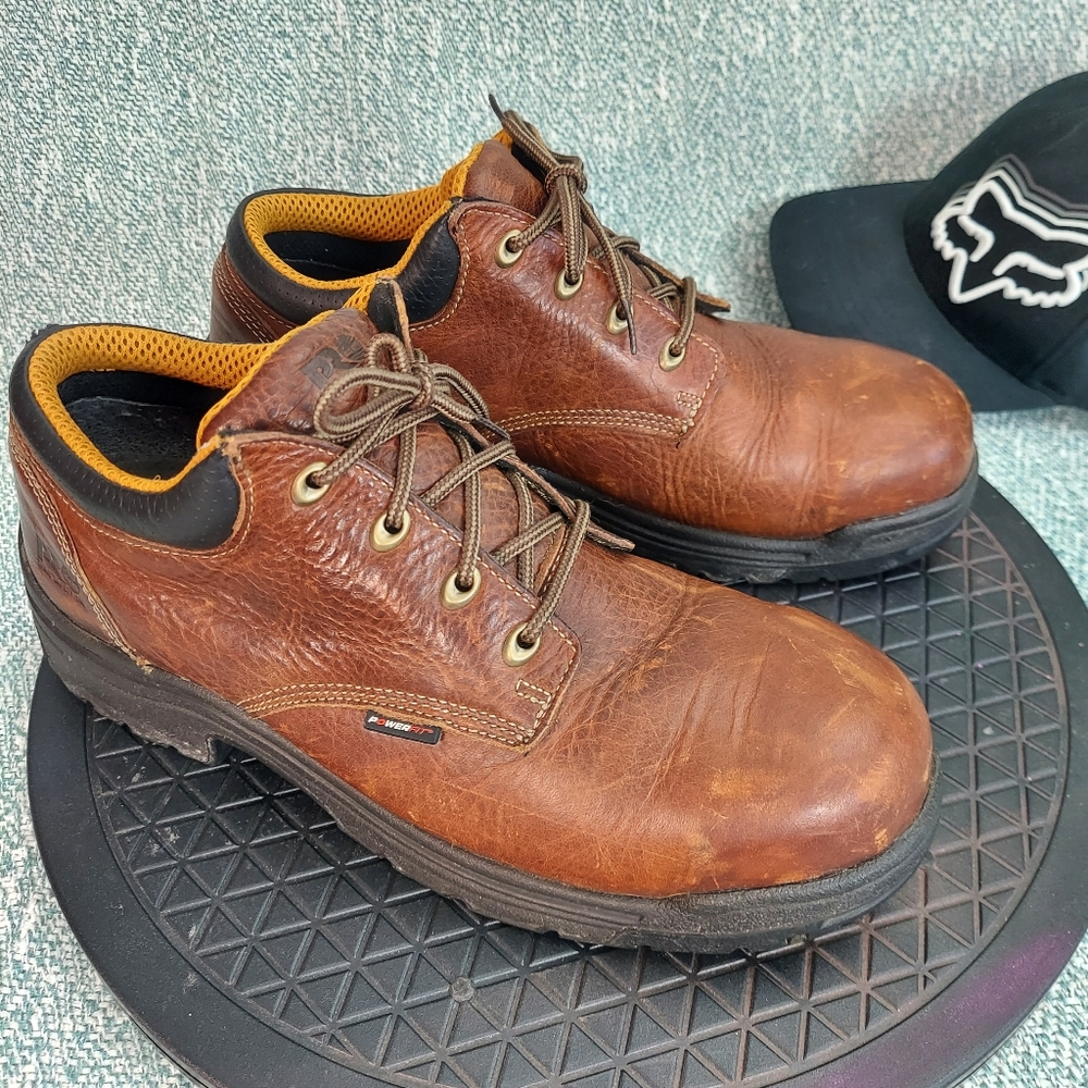 Timberland PRO Mens Steel Toe Work Boots, Brown, Sz 11.5